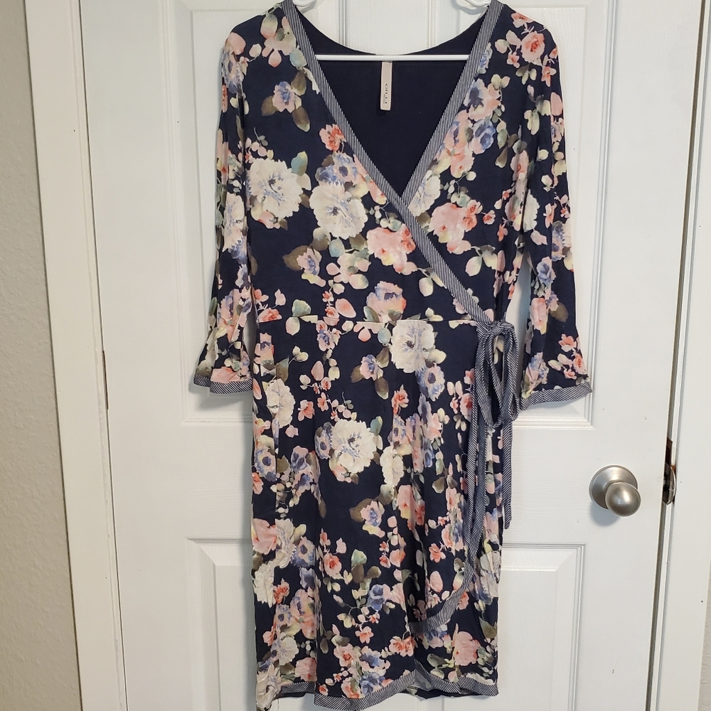 Gilli Faux Wrap Floral Dress